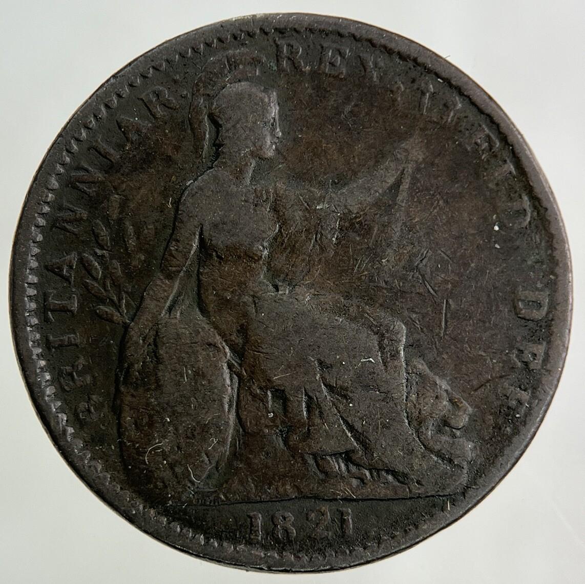 1821 George IV Farthing Coin | Collectable Grade