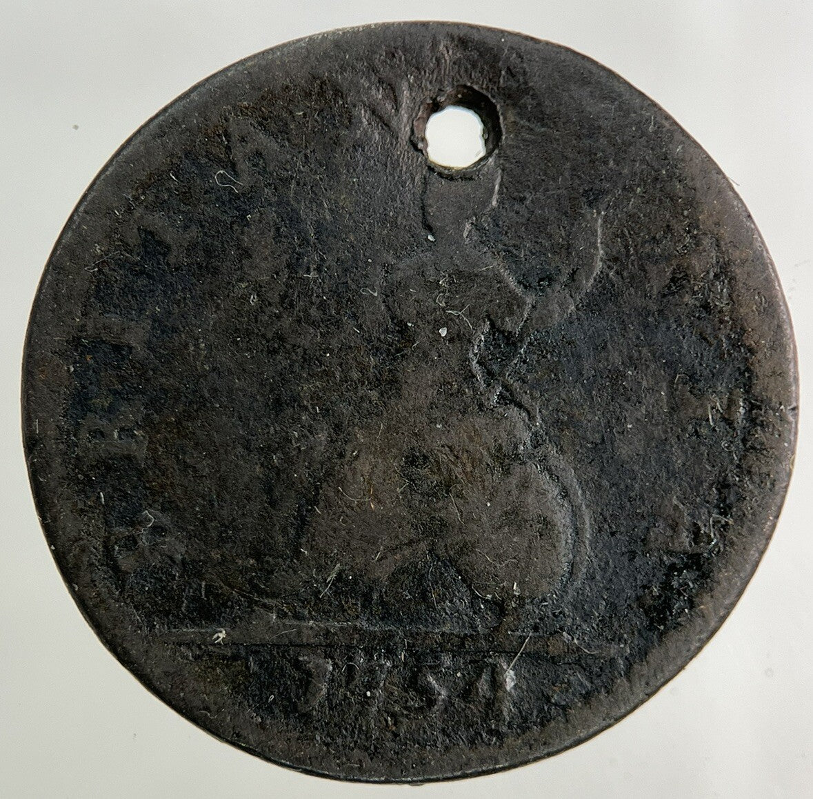 1754 George II 2nd Farthing Coin | Collectable Grade