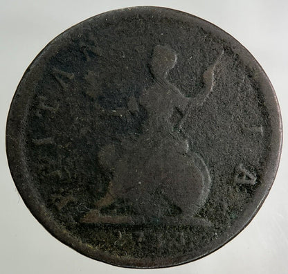 1733 George II 2nd Farthing Coin | Collectable Grade