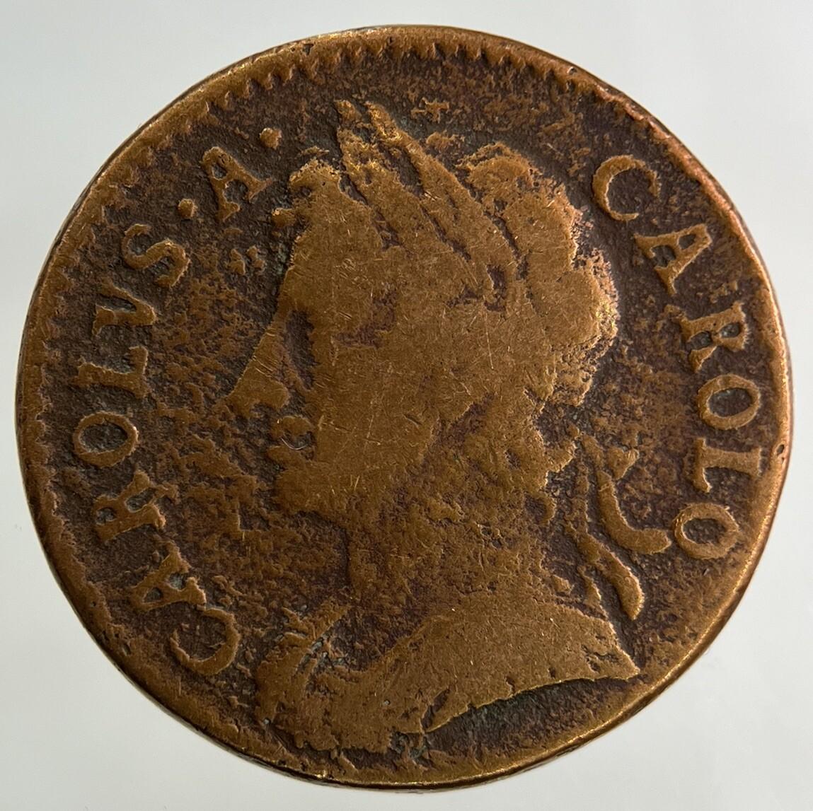 1672 Charles II 2nd Farthing Coin | Fine Collectable Grade