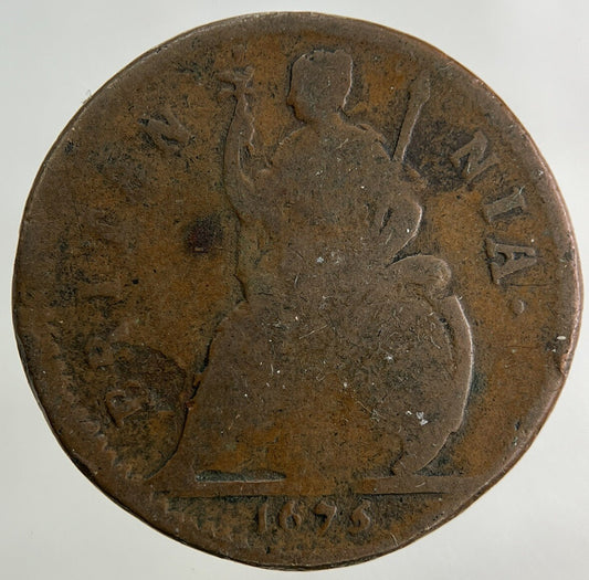 1675 Charles II 2nd Farthing Coin | Fine Collectable Grade