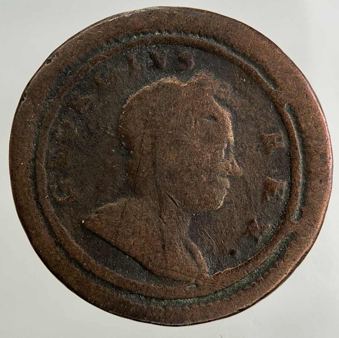 1722 George II 2nd Farthing Coin | Collectable Grade