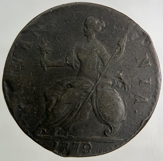 1772 George III 3rd Half-Penny Coin | Fine Collectable Grade