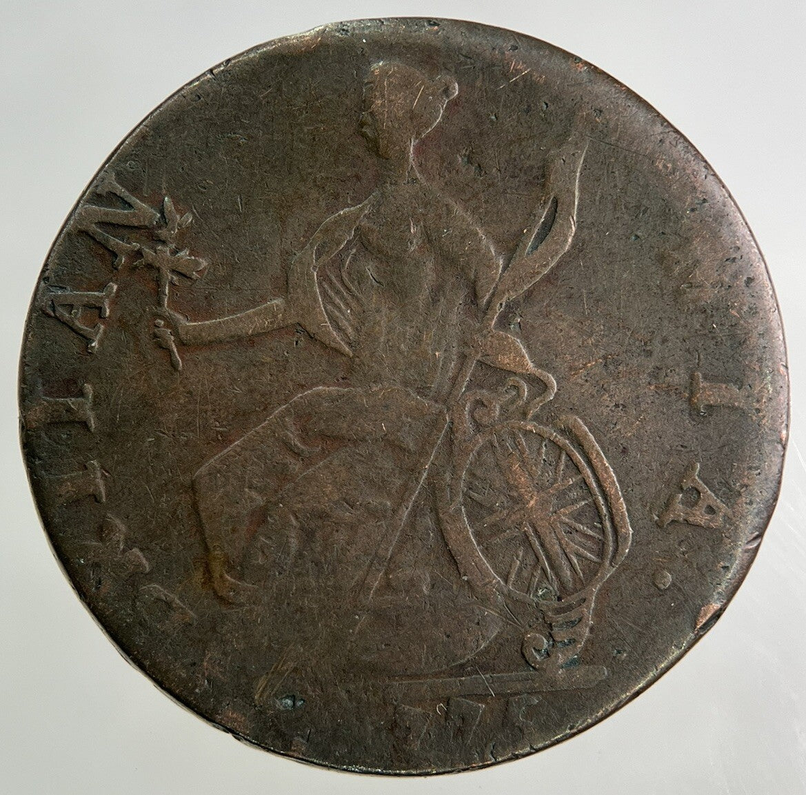 1775 George III 3rd Half-Penny Coin | Fine Collectable Grade