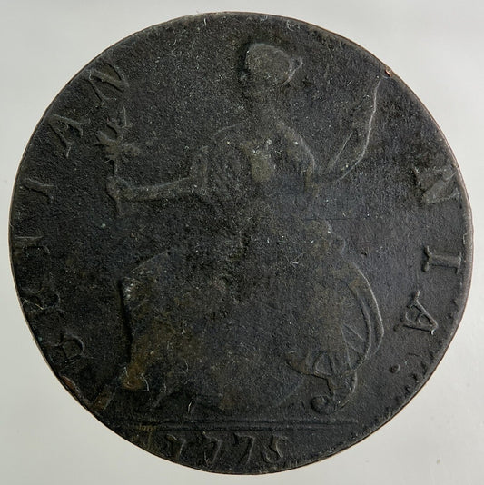 1775 George III 3rd Half-Penny Coin | Fine Collectable Grade