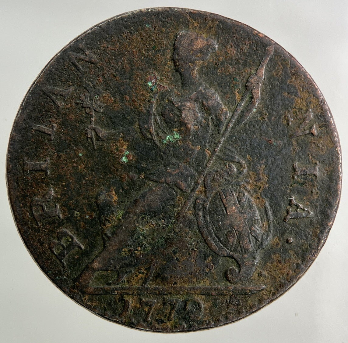 1772 George III 3rd Half-Penny Coin | Fine Collectable Grade