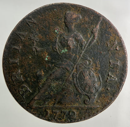 1772 George III 3rd Half-Penny Coin | Fine Collectable Grade