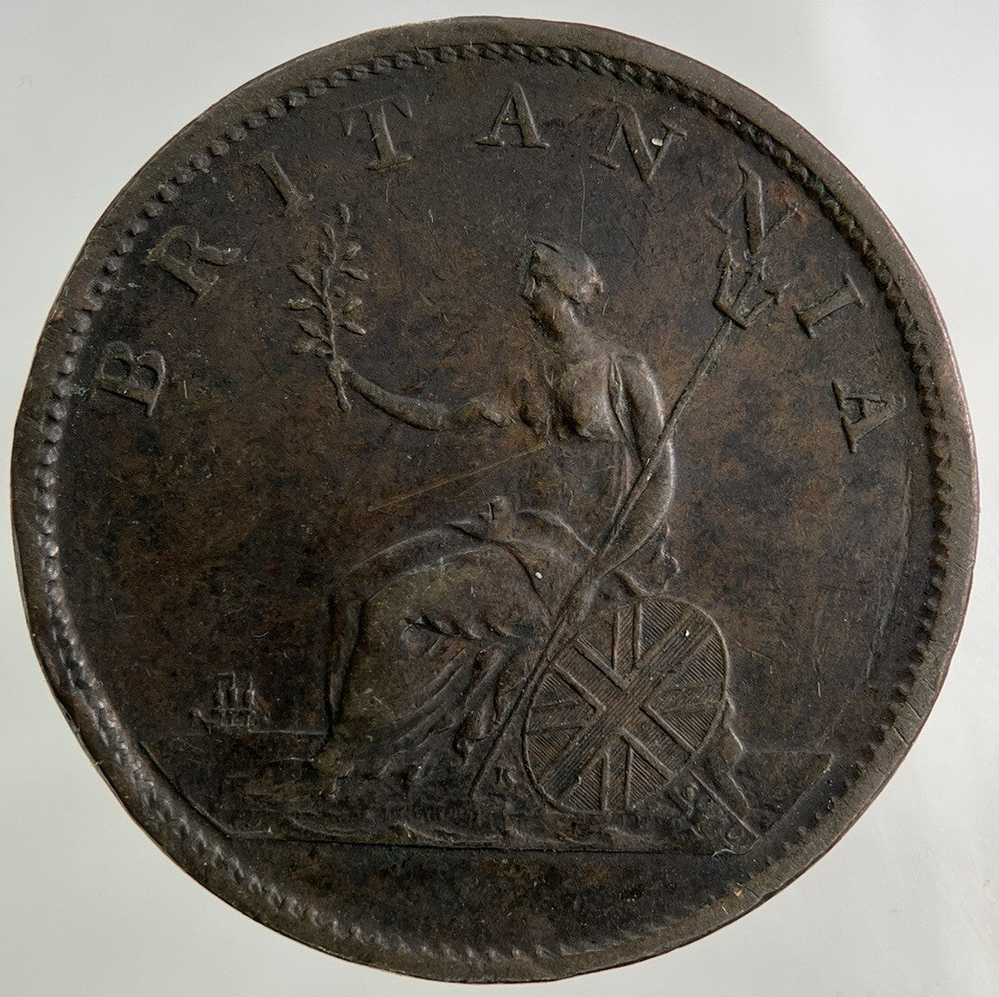 1807 George III 3rd Half-Penny Coin | Very High Grade