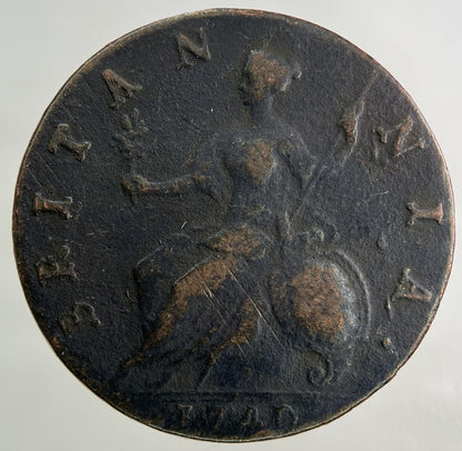 1740 George II 2nd Half-Penny Coin | Fine Collectable Grade
