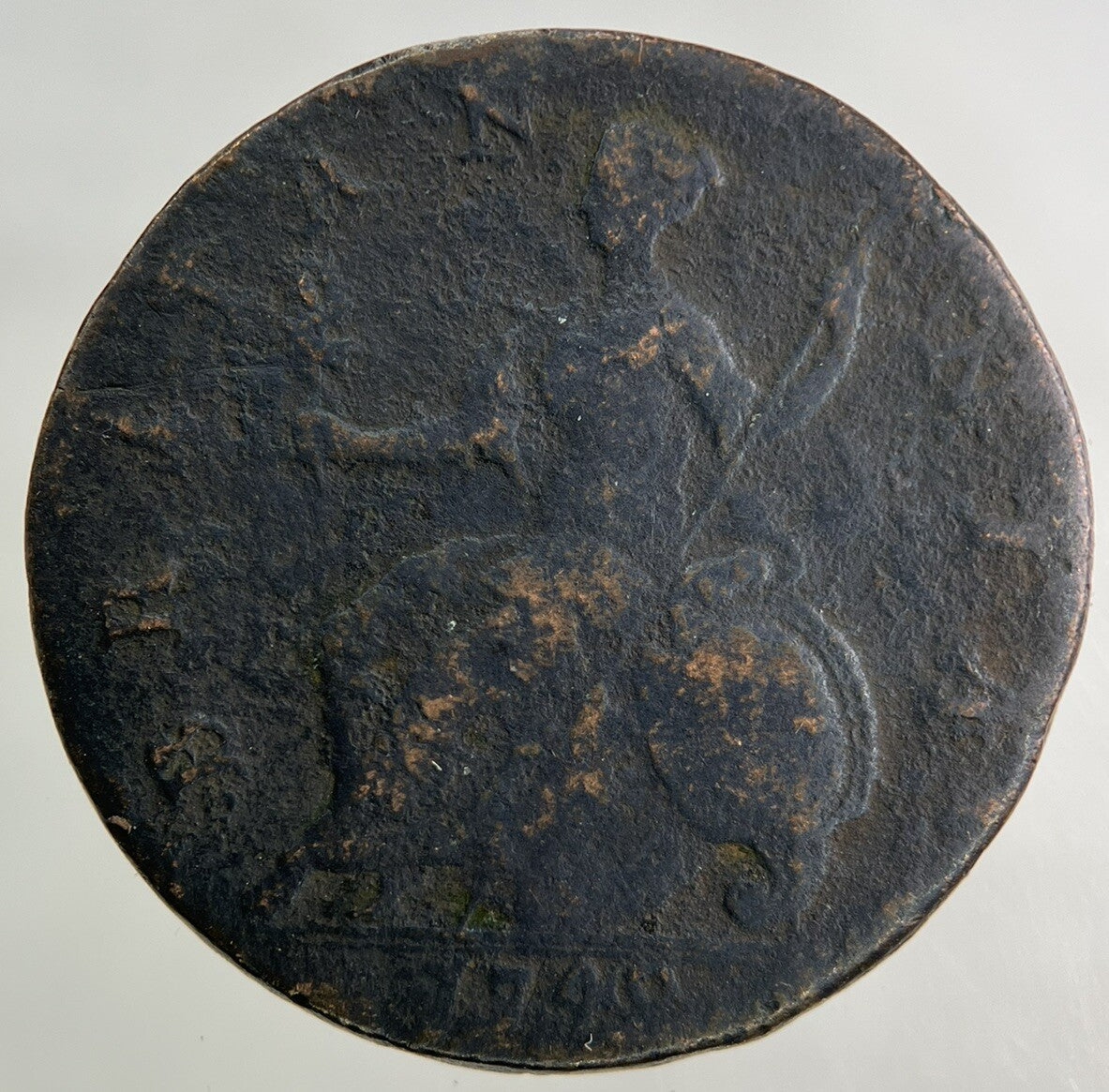 1749 George II 2nd Half-Penny Coin | Collectable Grade