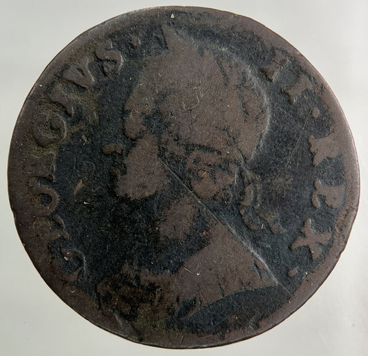 1747 George II 2nd Half-Penny Coin | Collectable Grade