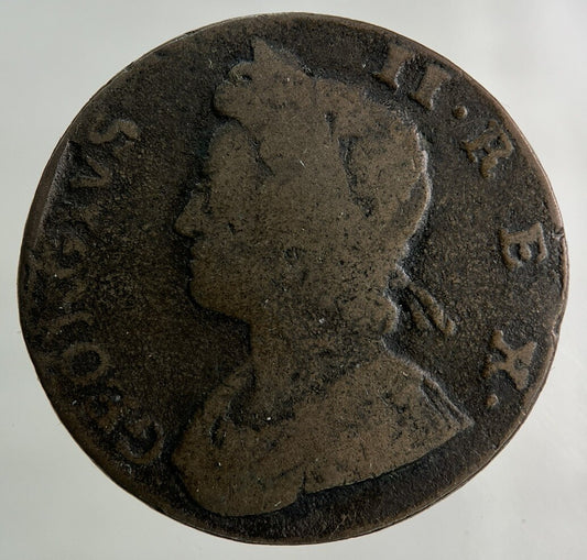 1731 George II 2nd Half-Penny Coin | Collectable Grade