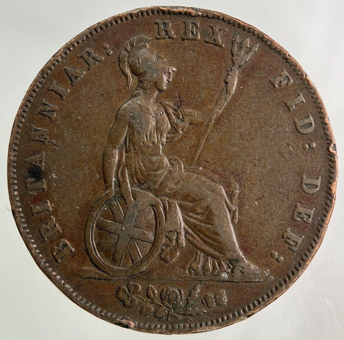 1826 George IV Half-Penny Coin | Very High Grade
