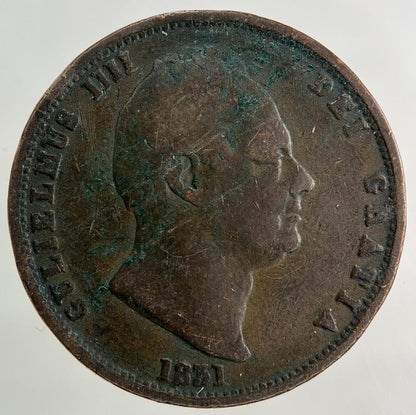 1831 William IV Half-Penny Coin | Collectable Grade