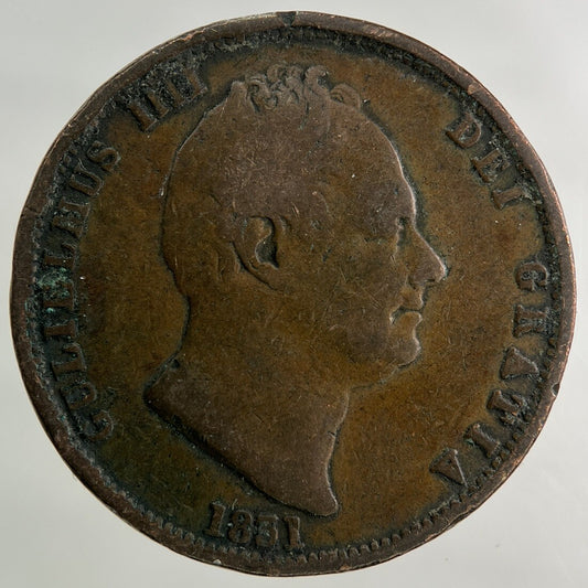 1831 William IV Half-Penny Coin | Collectable Grade