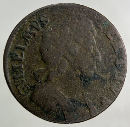 1699 William III 3rd Half-Penny Coin | Fine Collectable Grade