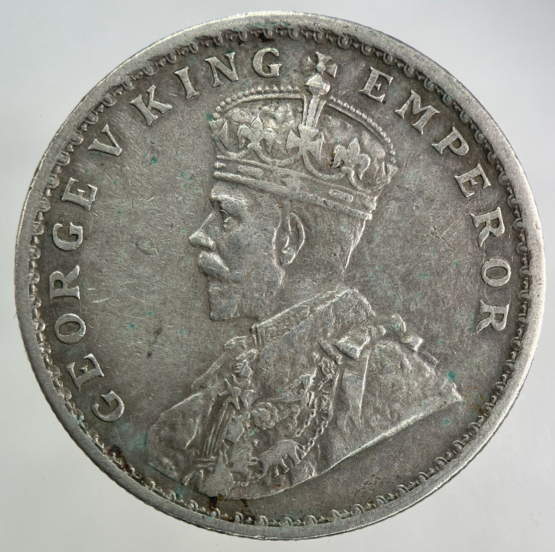 1913 India One Rupee Silver Coin | Fine Collectable Grade