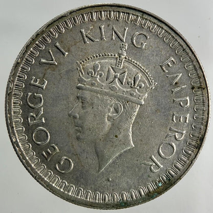 1942 India Half Rupee Silver Coin | Very High Grade