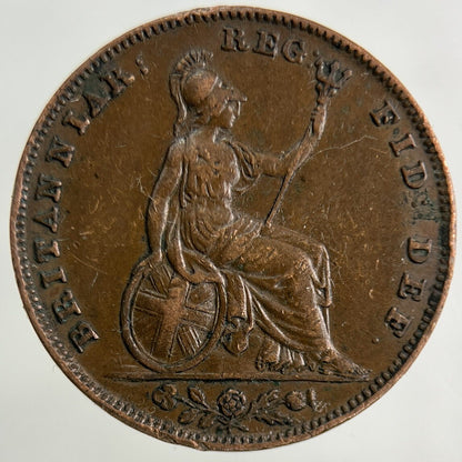 1839 Victoria Farthing Coin | Very High Grade