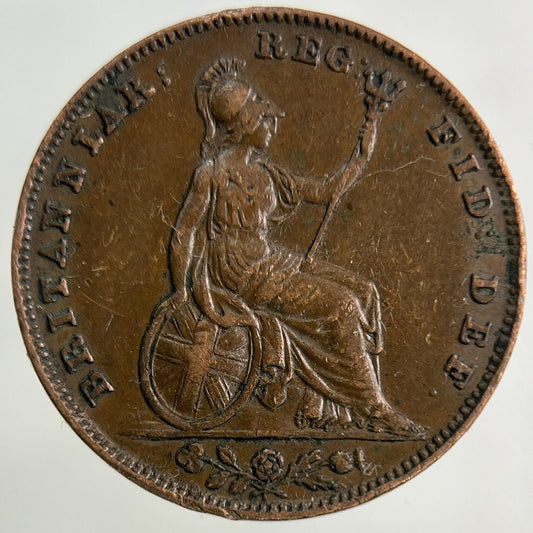 1839 Victoria Farthing Coin | Very High Grade