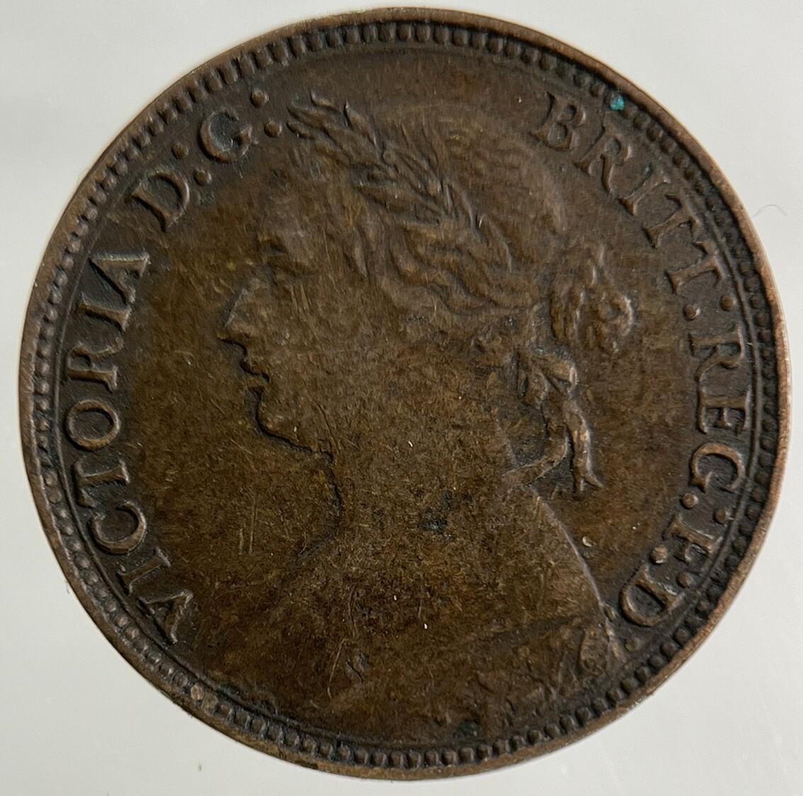 1874-H Victoria Farthing Coin | Fine Collectable Grade