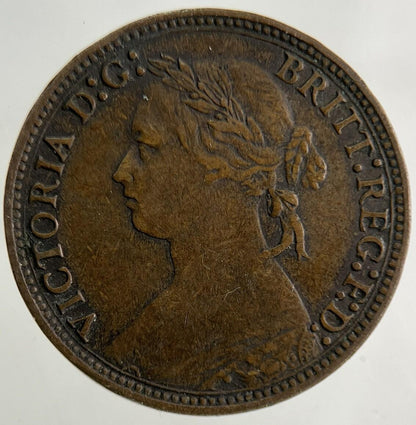 1878 Victoria Farthing Coin | Fine Collectable Grade