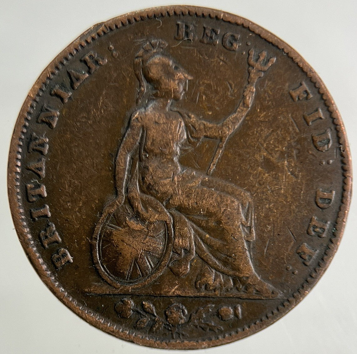 1850 Victoria Farthing Coin | Fine Collectable Grade