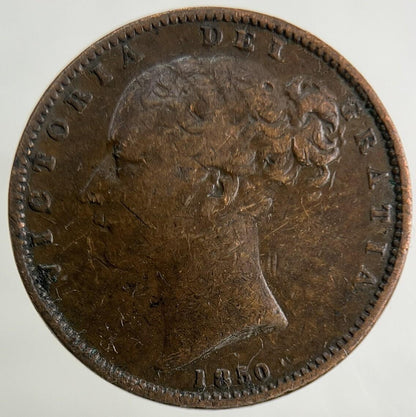 1850 Victoria Farthing Coin | Fine Collectable Grade