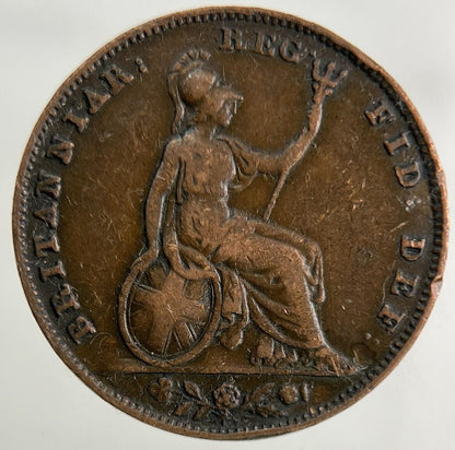 1845 Victoria Farthing Coin | Fine Collectable Grade