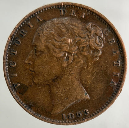 1853 Victoria Farthing Coin | Fine Collectable Grade