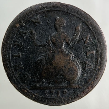 1719 George I 1st Farthing Coin | Fine Collectable Grade