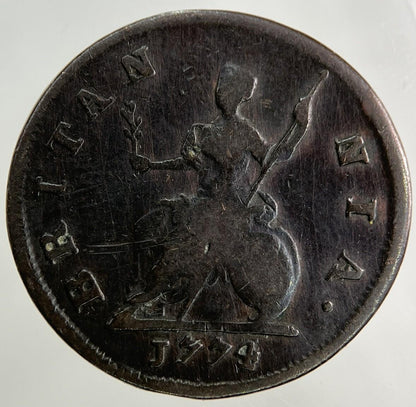 1774 George III 3rd Farthing Coin | Fine Collectable Grade