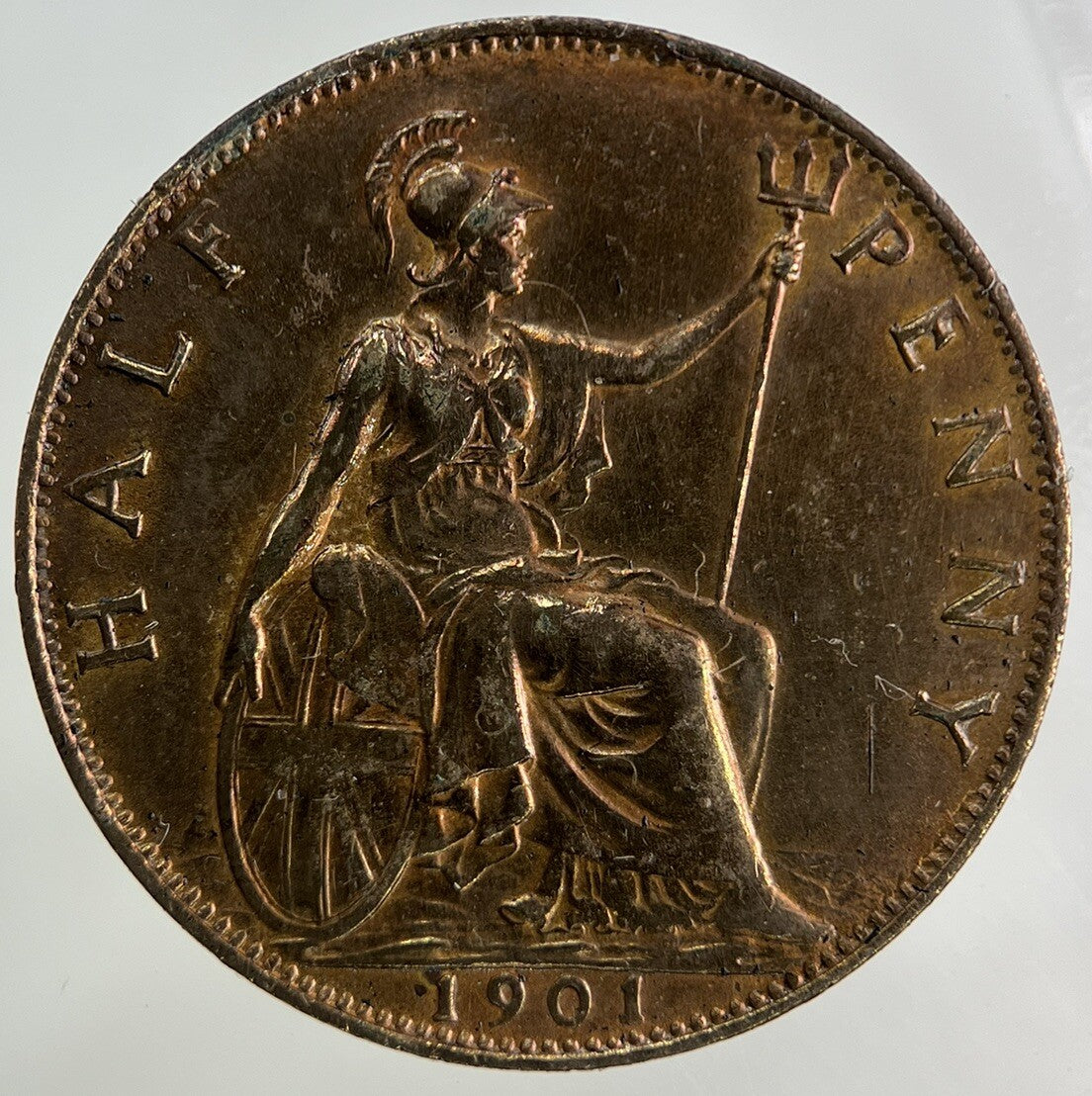1901 Victoria Half-Penny Coin | Very High Grade