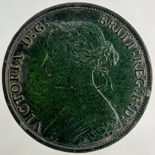 1865 Victoria Half-Penny Coin | Very High Grade