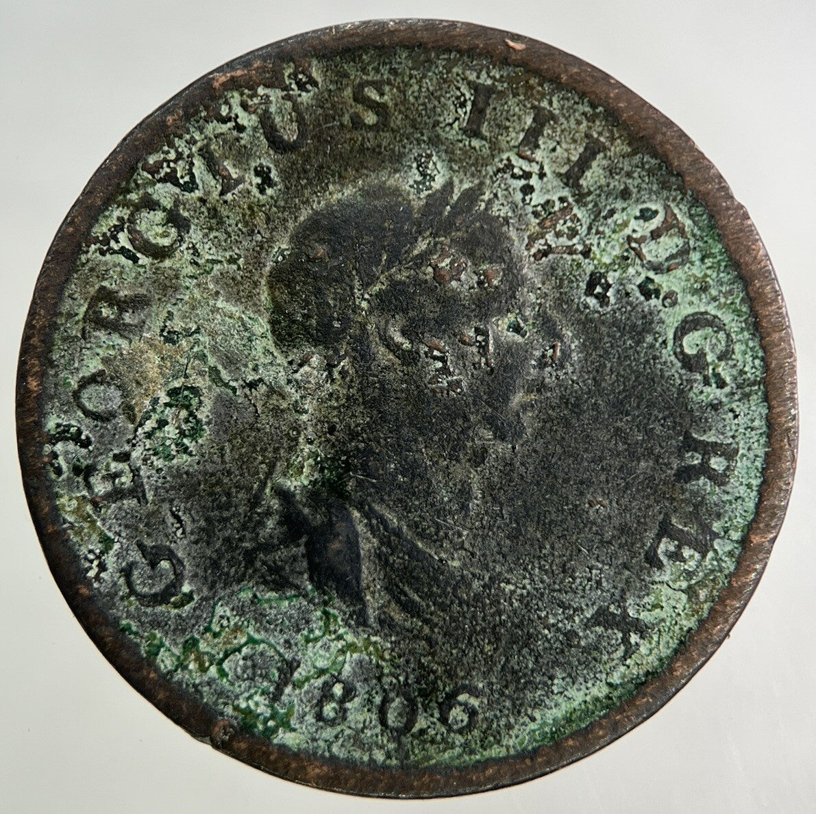 1806 George III 3rd Half-Penny Coin | Collectable Grade