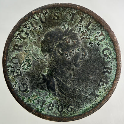 1806 George III 3rd Half-Penny Coin | Collectable Grade