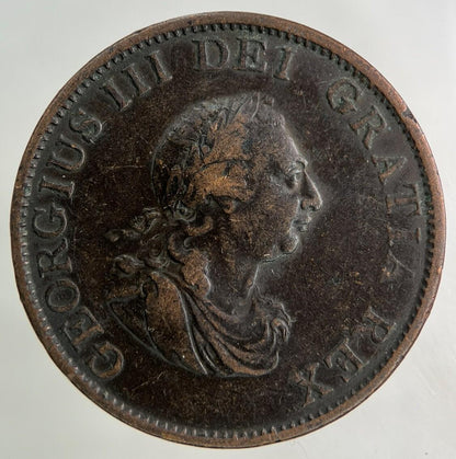 1799 George III 3rd Half-Penny Coin | Fine Collectable Grade