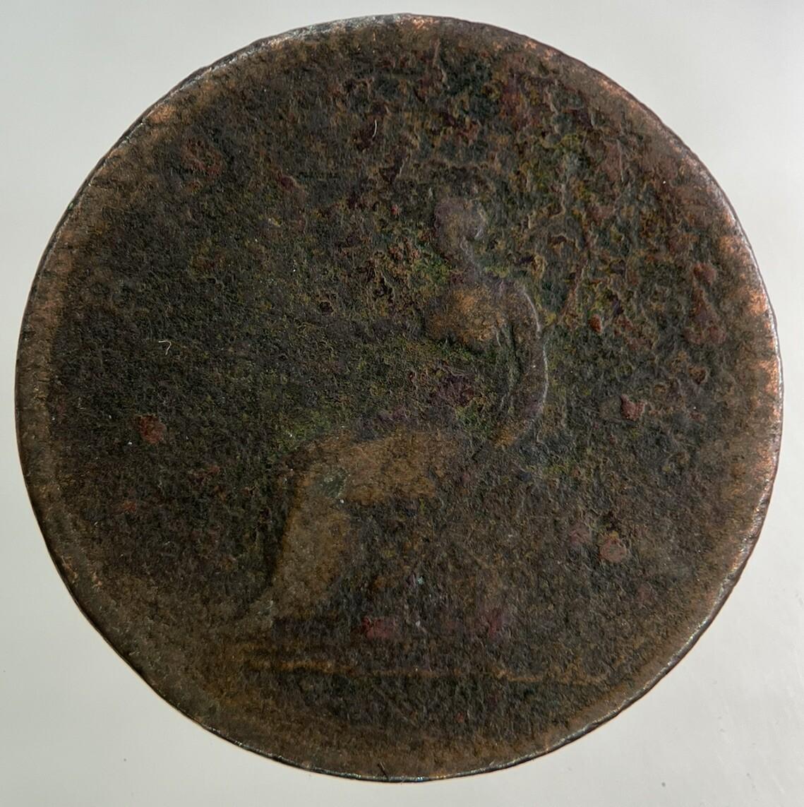 1807 George III 3rd Half-Penny Coin | Fair Grade