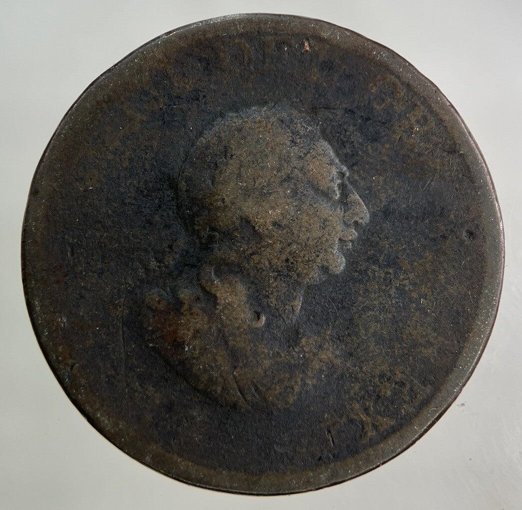 1799 George III 3rd Half-Penny Coin | Fair Grade