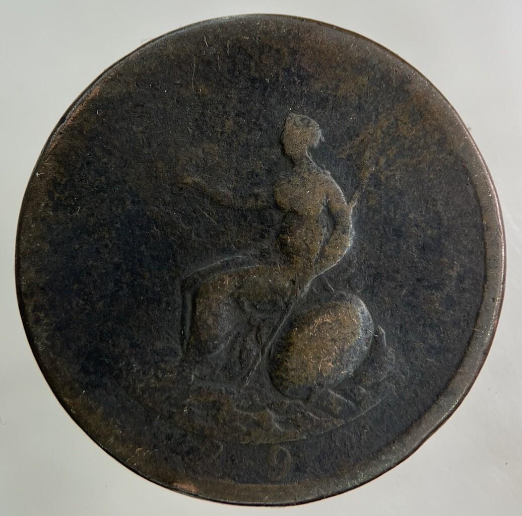 1799 George III 3rd Half-Penny Coin | Fair Grade