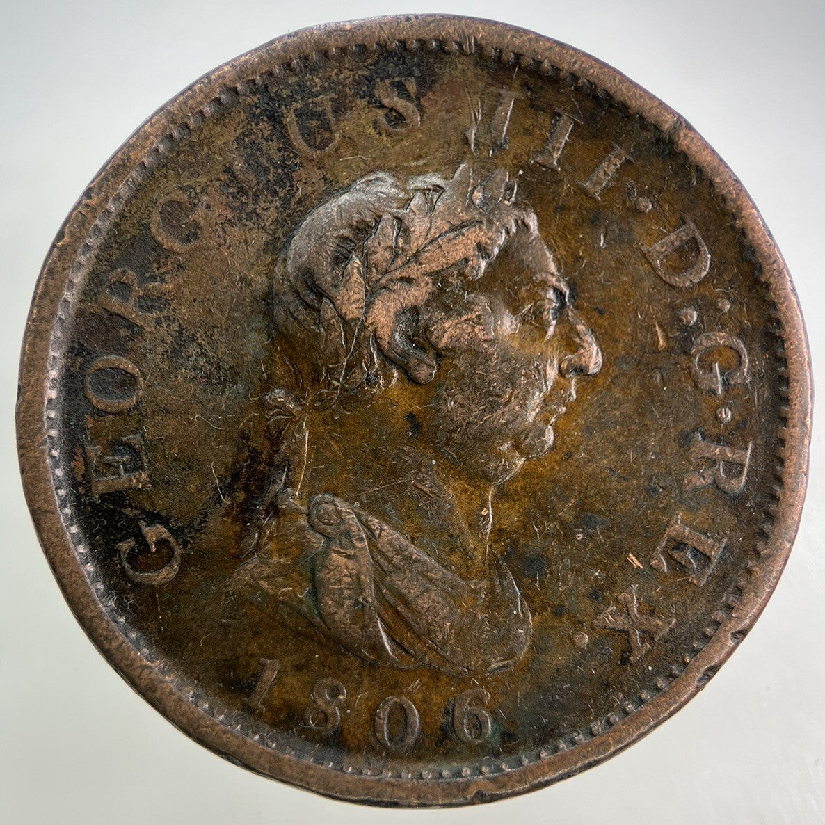 1806 George III 3rd One Penny Coin | Fine Collectable Grade