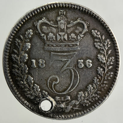 1856 Victoria Threepence Silver Coin | Very High Grade