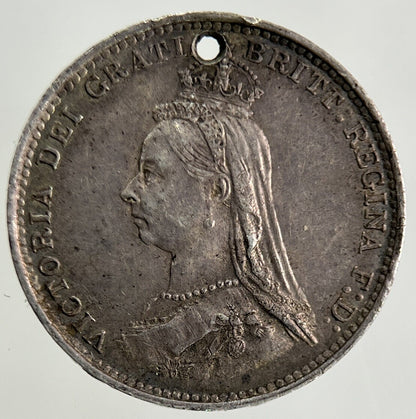 1887 Victoria Threepence Silver Coin | Very High Grade