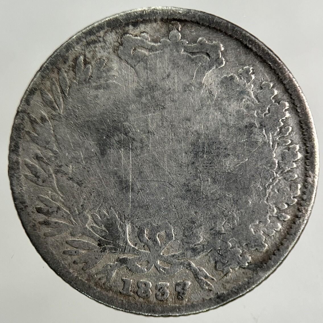 1837 William IV Sixpence Silver Coin | Fair Grade
