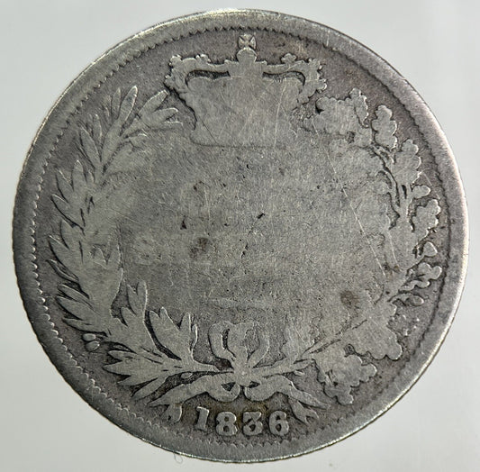 1836 William IV Shilling Silver Coin | Fair Grade