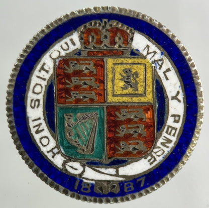 1887 Modified Victoria Sixpence Silver Coin | Fine Collectable Grade