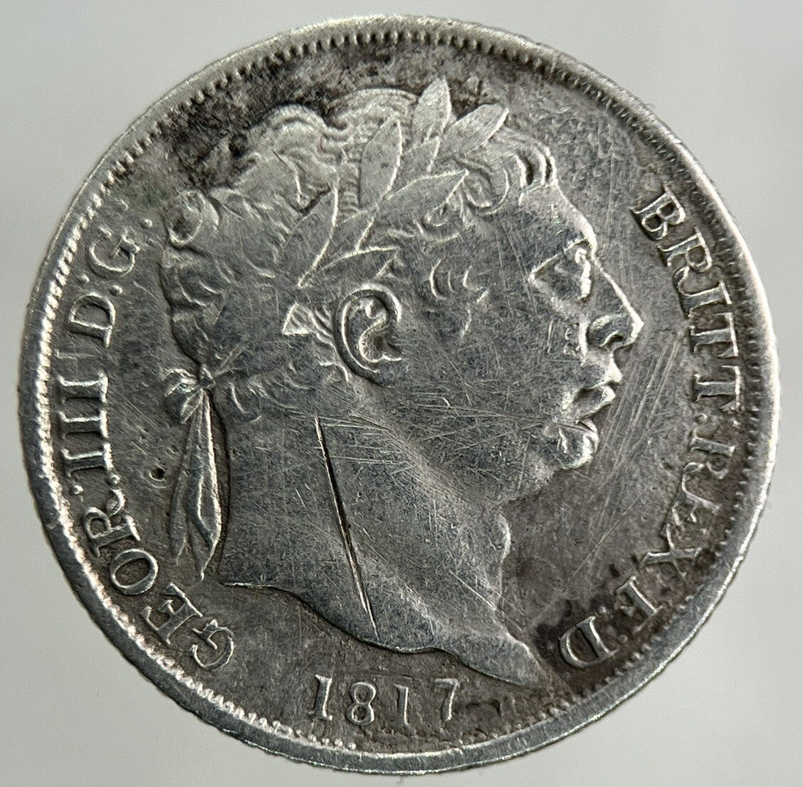 1817 George III 3rd Sixpence Silver Coin | Fine Collectable Grade