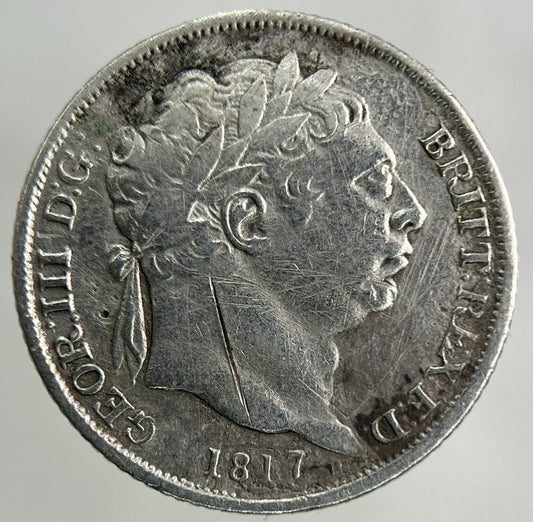 1817 George III 3rd Sixpence Silver Coin | Fine Collectable Grade