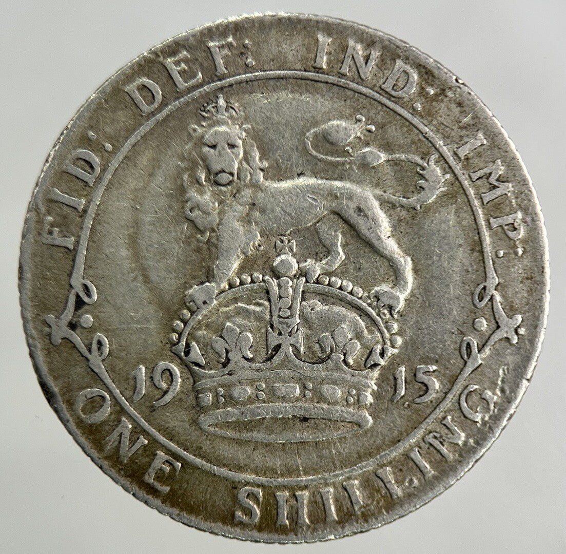 1915 George V Shilling Silver Coin | Fine Collectable Grade