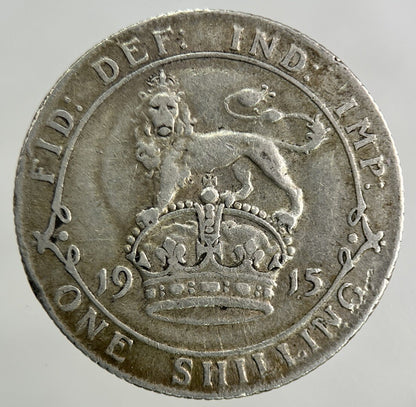 1915 George V Shilling Silver Coin | Fine Collectable Grade